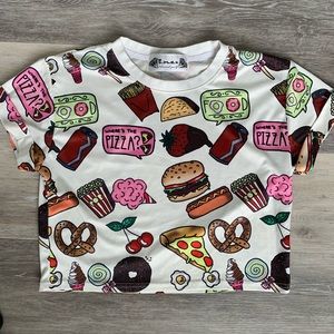 Junk food crop top